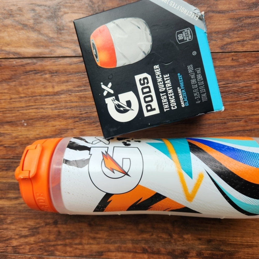 Orange and Purple Water Bottle for Dining